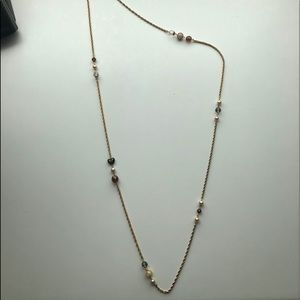 Gold charm necklace